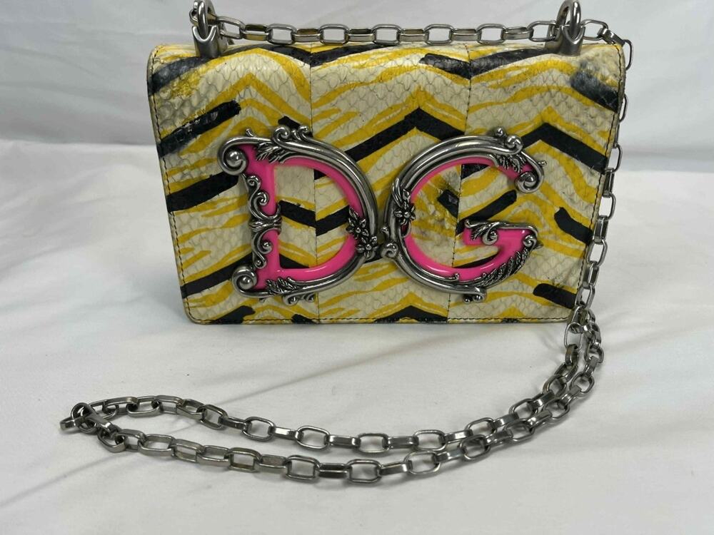 Dolce and Gabbana DG Girls Python Handbag Multicolor Shoulder Bag SPB-JB 365576